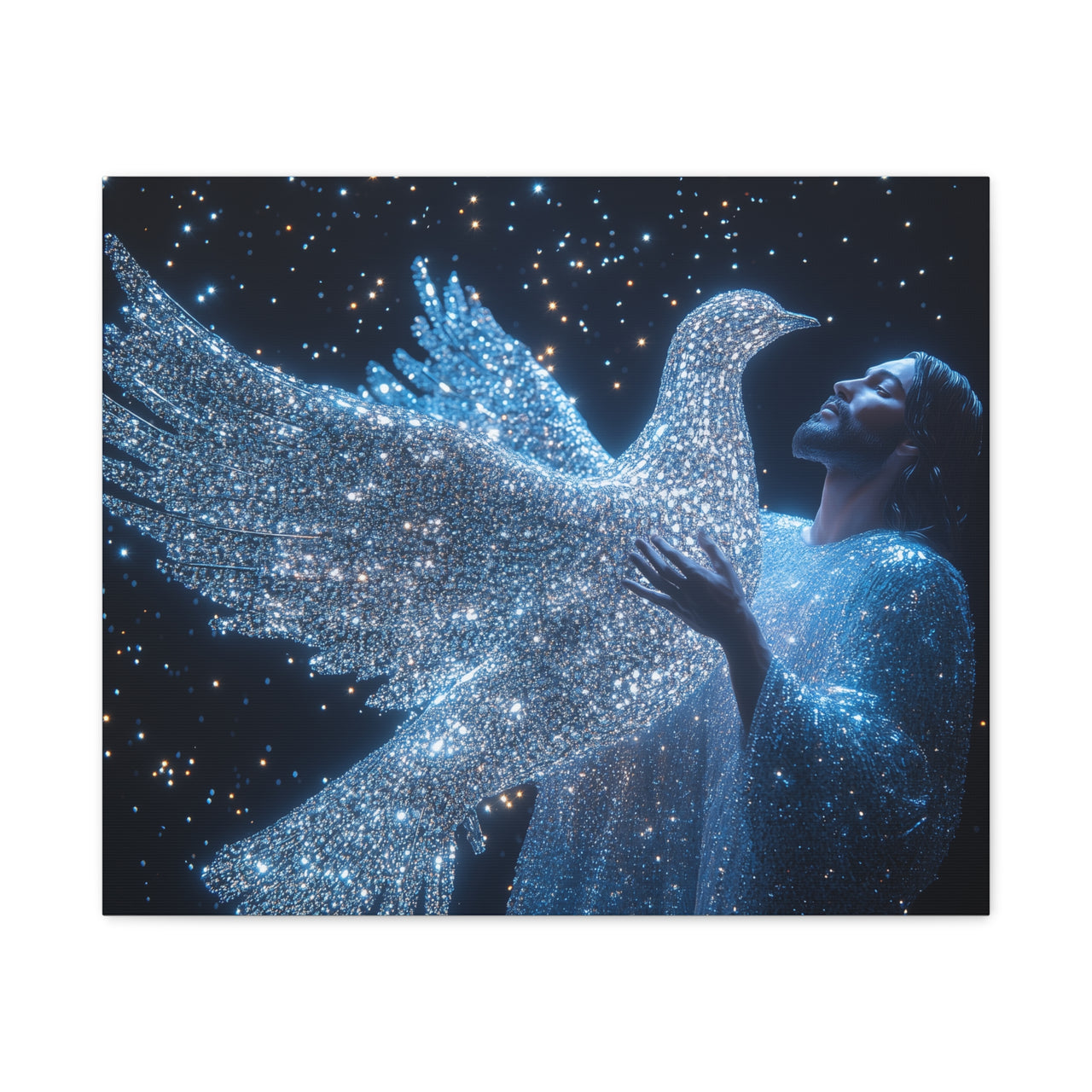 JESUS & HIS DOVE - CANVAS