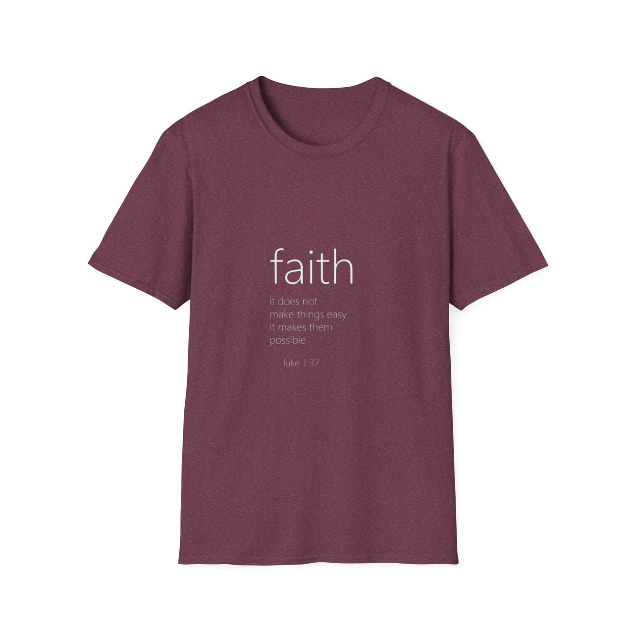 FAITH LUKE 1:37 - TEE