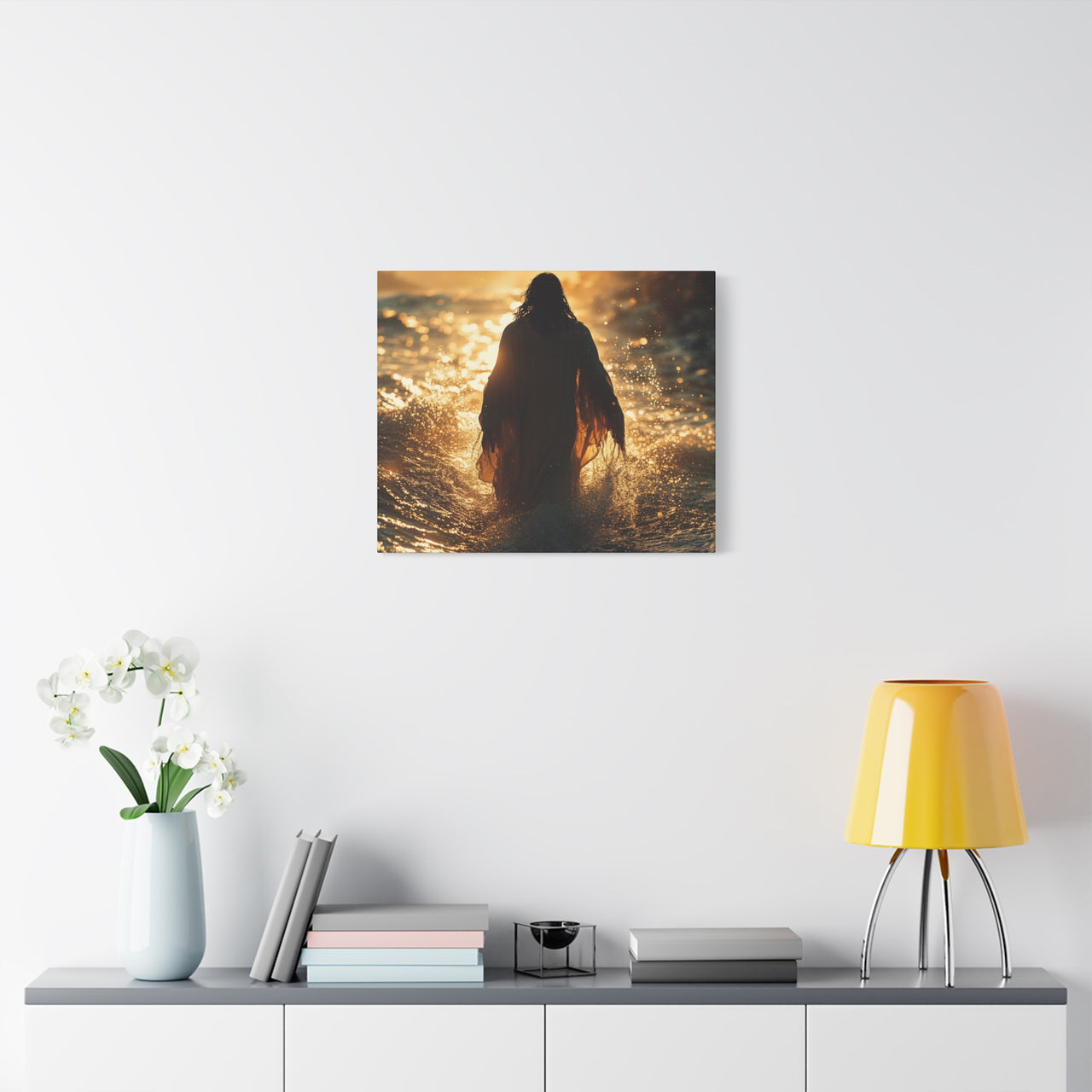 JESUS MOVES WATERS - CANVAS
