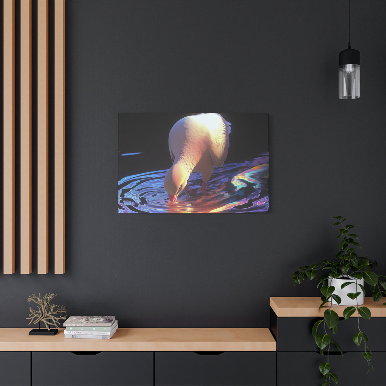 DOVE IN THE HOLY WATER - CANVAS