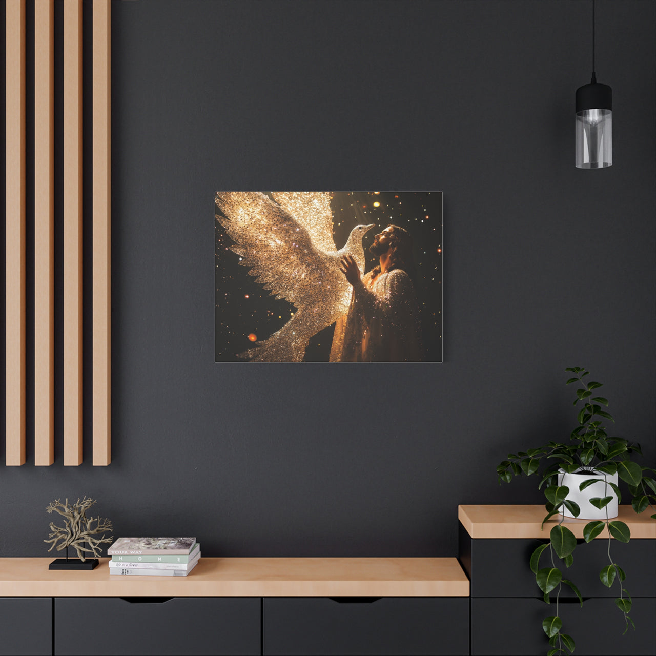 JESUS AND THE DOVE - CANVAS