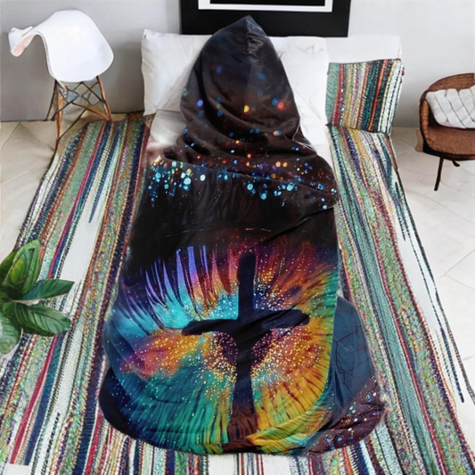 THE EYE OF JESUS - HOODED BLANKET