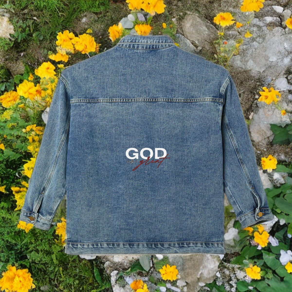 GOD IS GREAT - DENIM JACKET