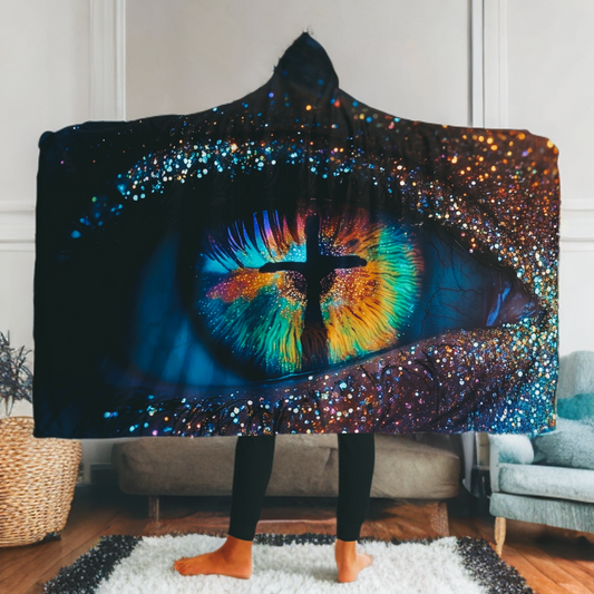 THE EYE OF JESUS - HOODED BLANKET