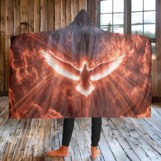 FLYING DOVE - HOODED BLANKET