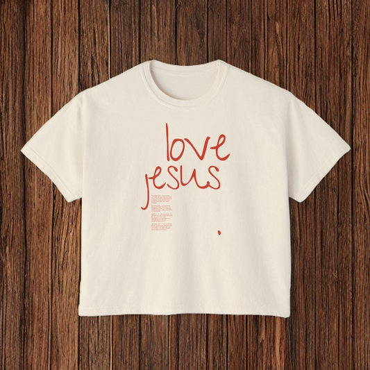 LOVE JESUS - BOXY TEE