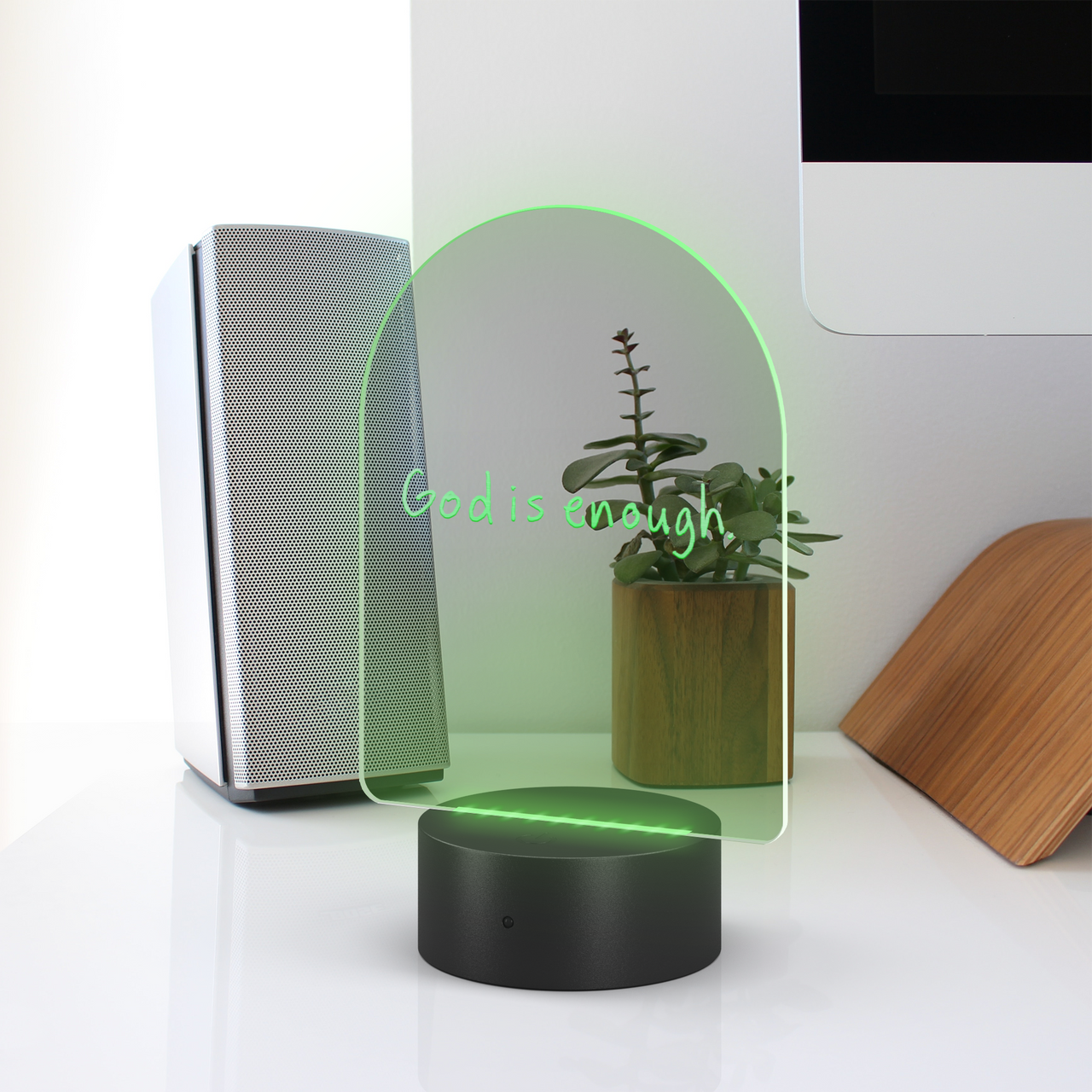 GOD_IS_ENOUGH_-_LED_SIGN_Arc_Lifestyle_Workdesk_Mockup.png