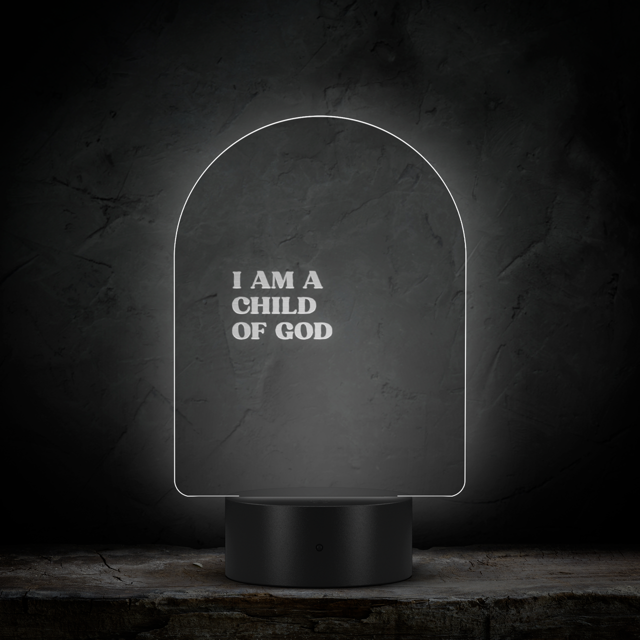 I_AM_A_CHILD_OF_GOD_-_ARCYLLIC_LED_SIGN_Arc_Dark_Main_Mockup.png