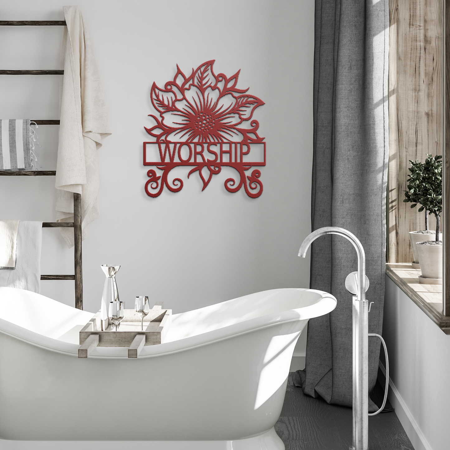 WORSHIP_METAL_SIGN_Red_Modern_Bathroom_Mockup.png