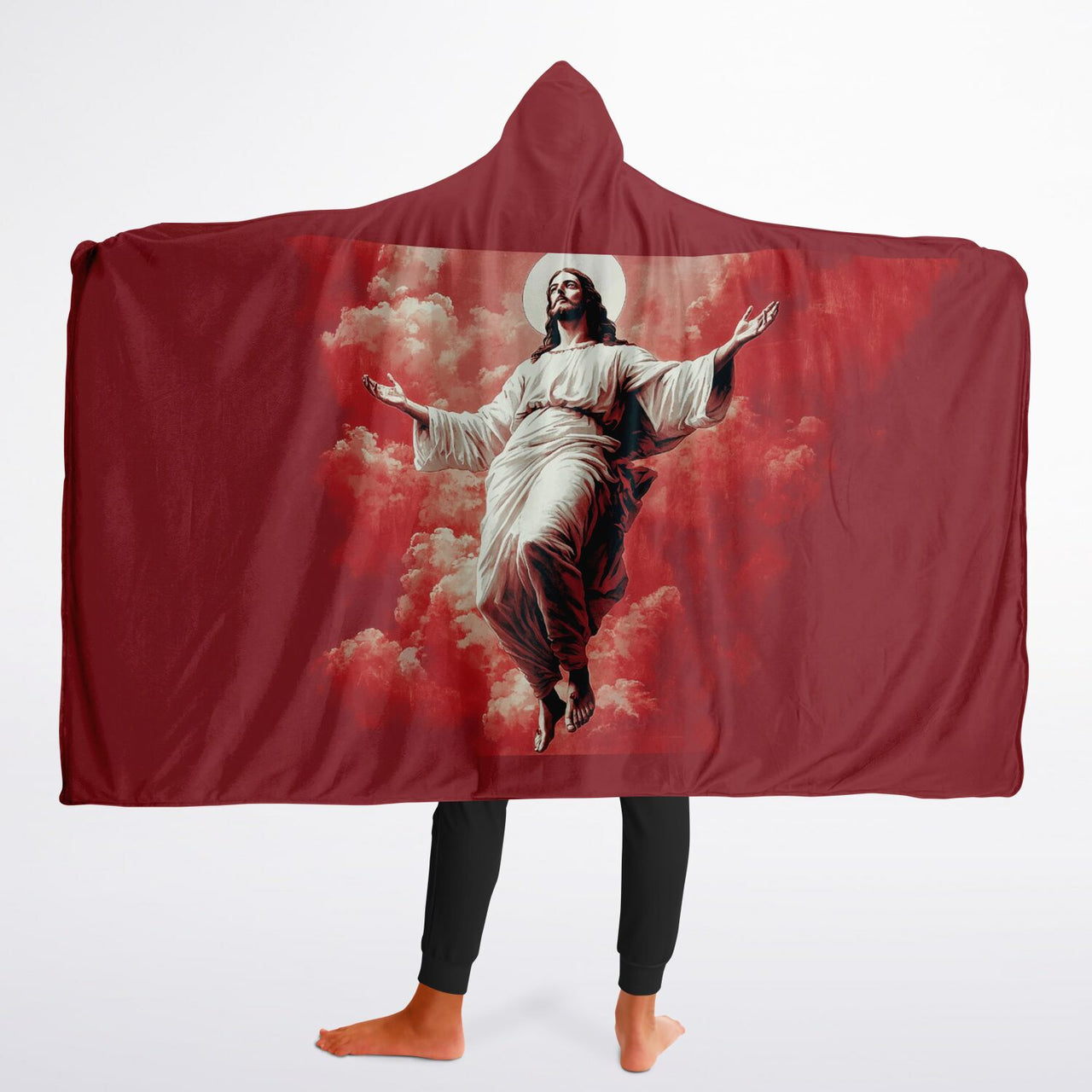 ASCENDING JESUS - HOODED BLANKET