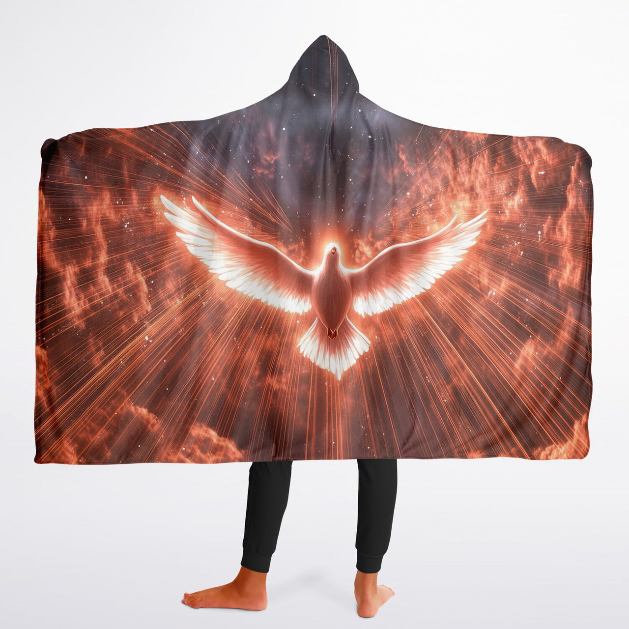 FLYING DOVE - HOODED BLANKET