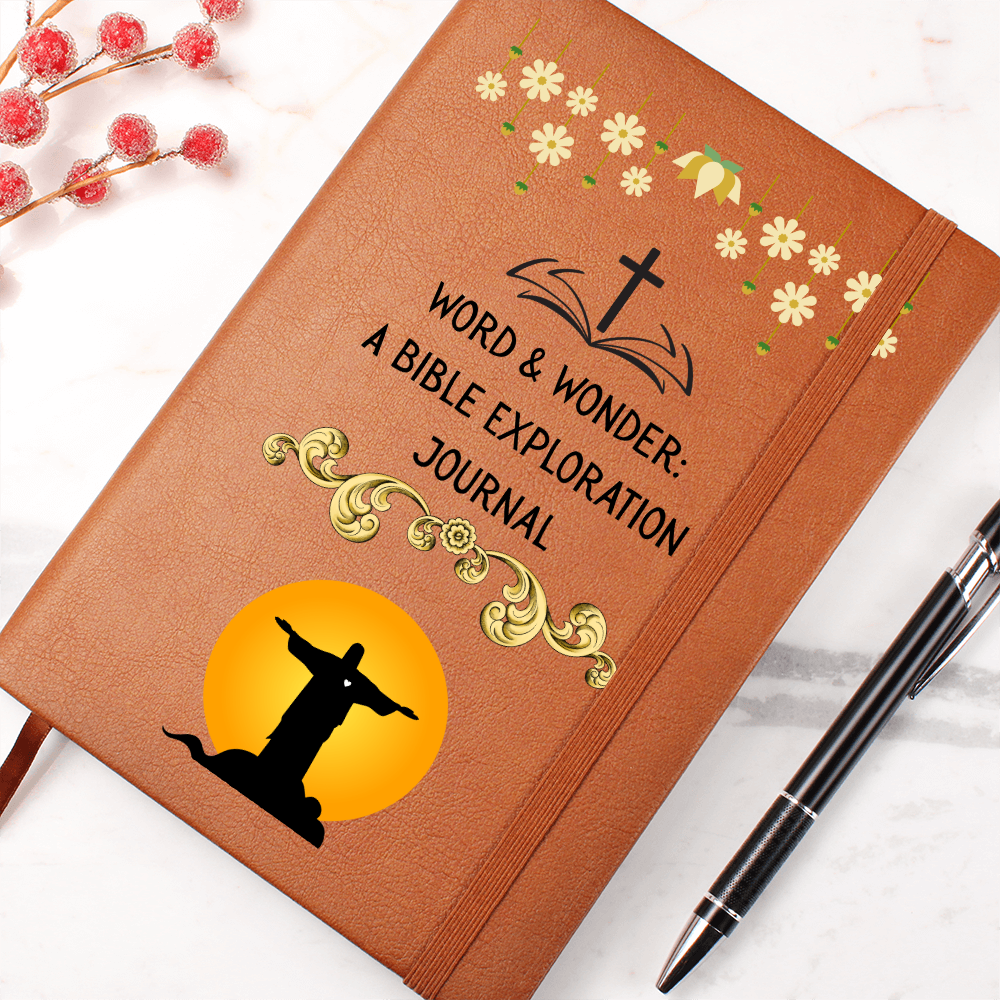 WORD & WONDER - A BIBLE EXPLORATION JOURNAL - LEATHER JOURNAL