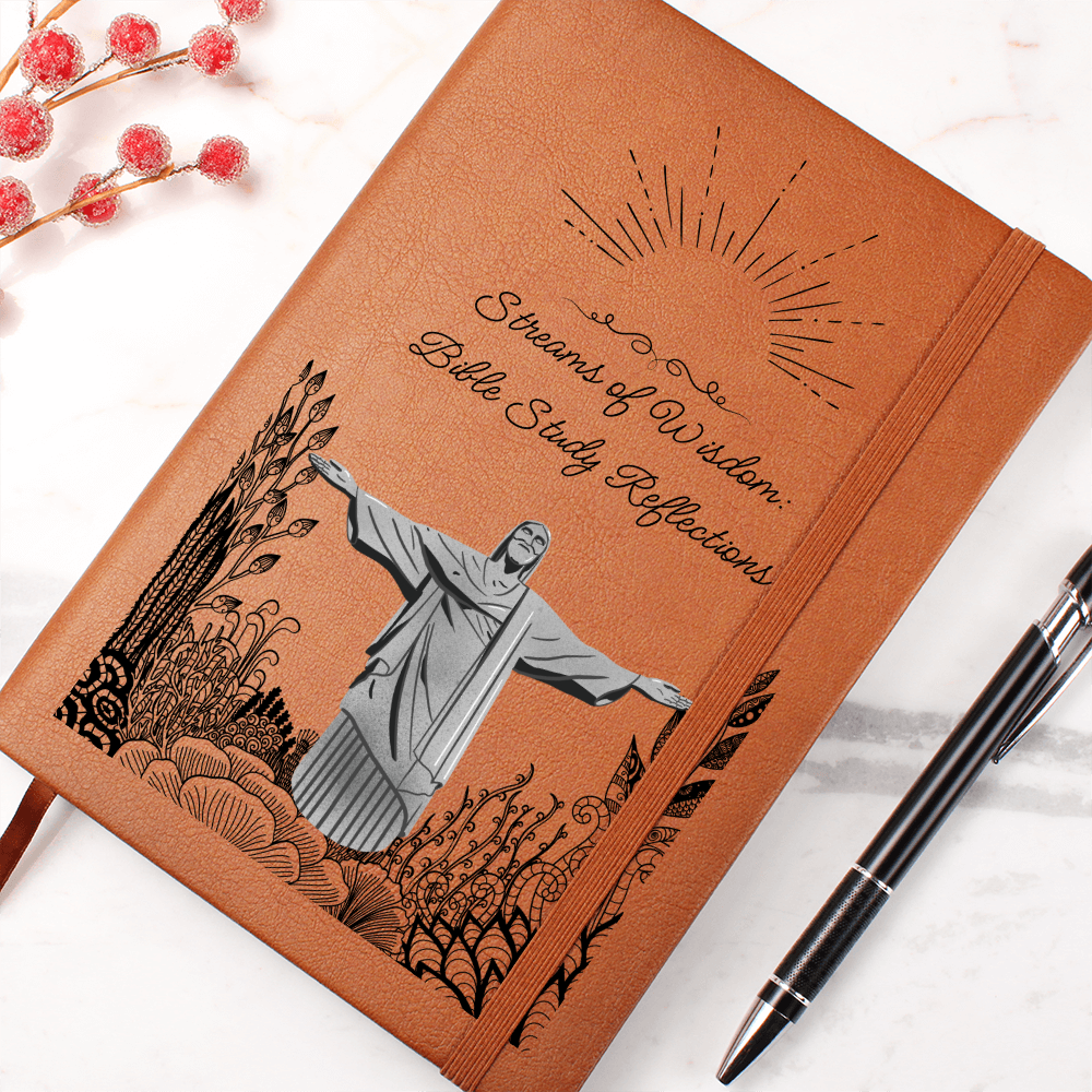 STREAMS OF WISDOM - BIBLE STUDY REFLECTIONS - LEATHER JOURNAL