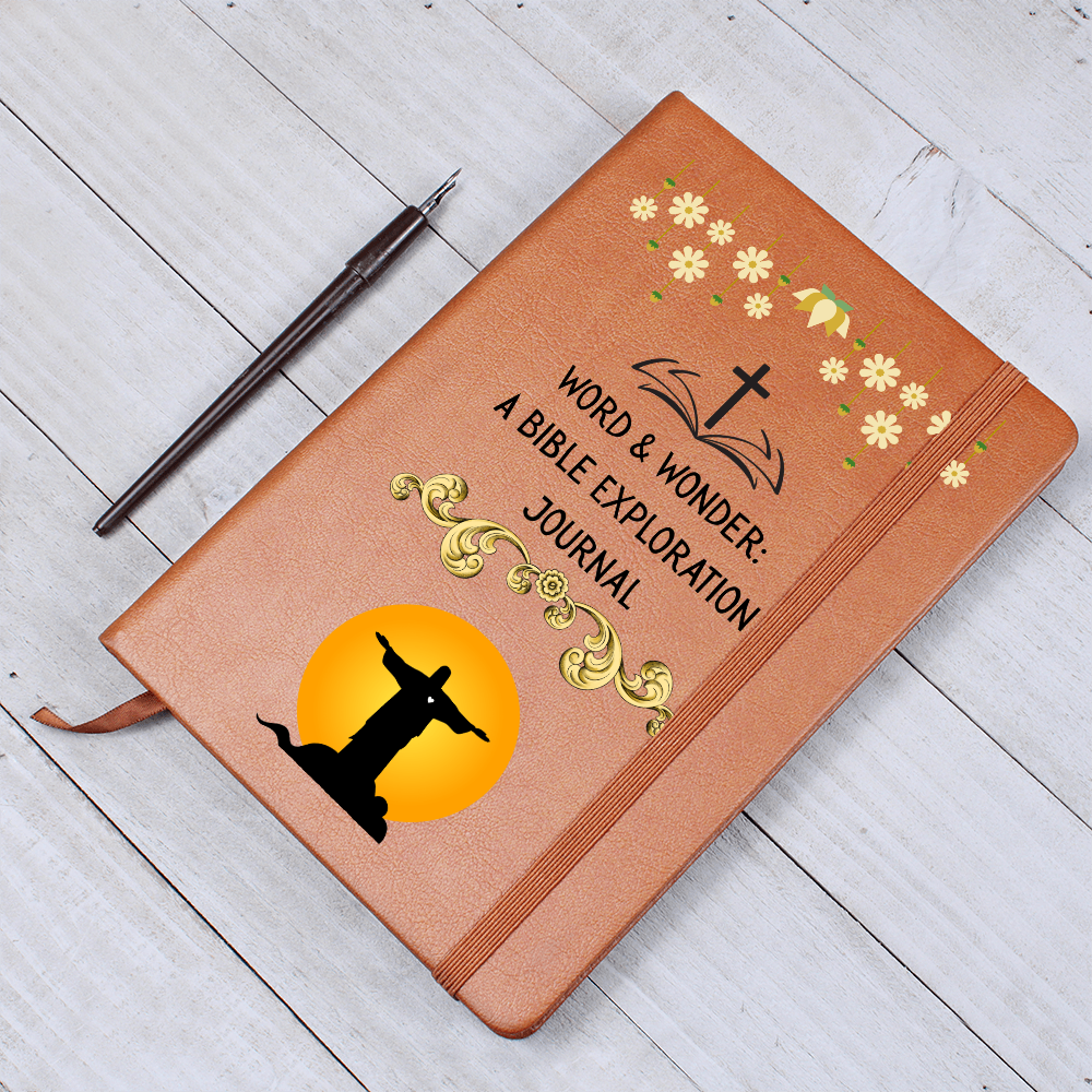WORD & WONDER - A BIBLE EXPLORATION JOURNAL - LEATHER JOURNAL
