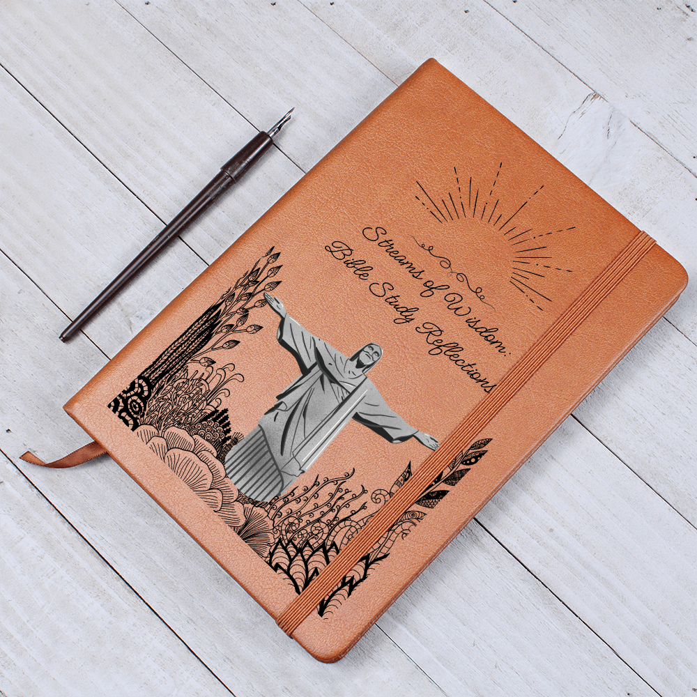 STREAMS OF WISDOM - BIBLE STUDY REFLECTIONS - LEATHER JOURNAL