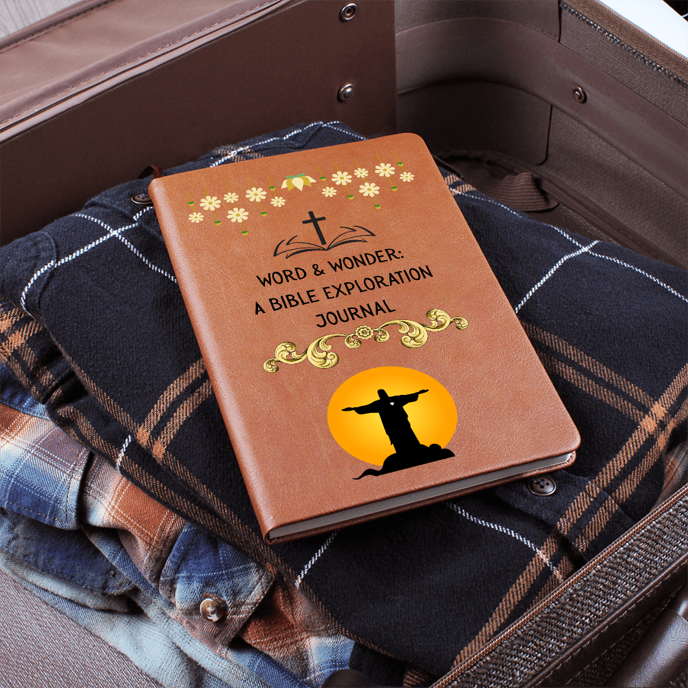 WORD & WONDER - A BIBLE EXPLORATION JOURNAL - LEATHER JOURNAL