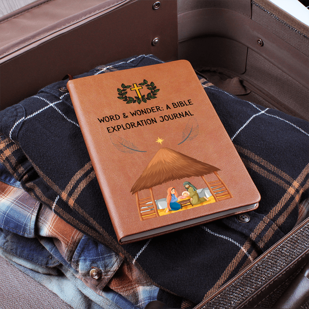 WORD & WONDER - A BIBLE EXPLORATION JOURNAL - LEATHER JOURNAL
