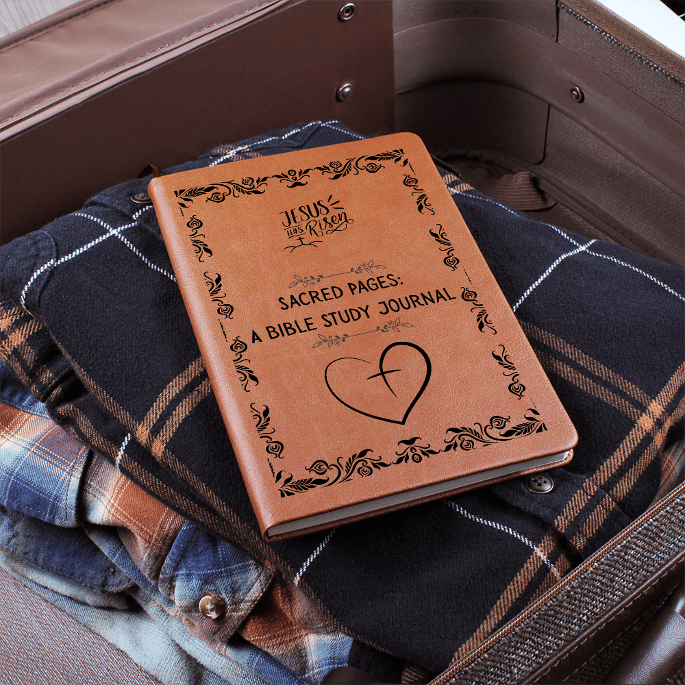 SACRED PAGES - A BIBLE STUDY JOURNAL - LEATHER JOURNAL