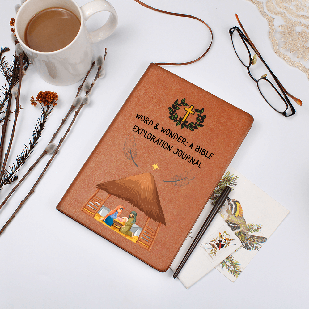 WORD & WONDER - A BIBLE EXPLORATION JOURNAL - LEATHER JOURNAL