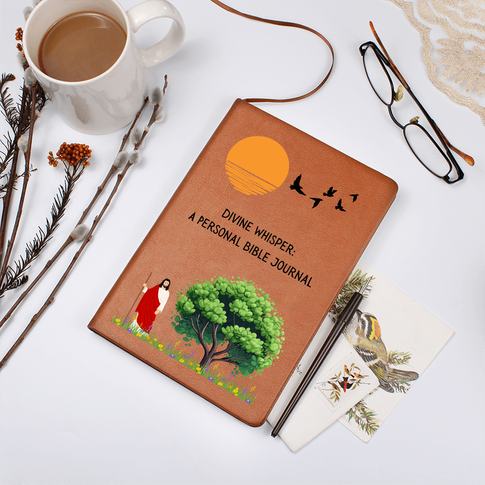 DIVINE WHISPER - A PERSONAL BIBLE JOURNAL - LEATHER JOURNAL