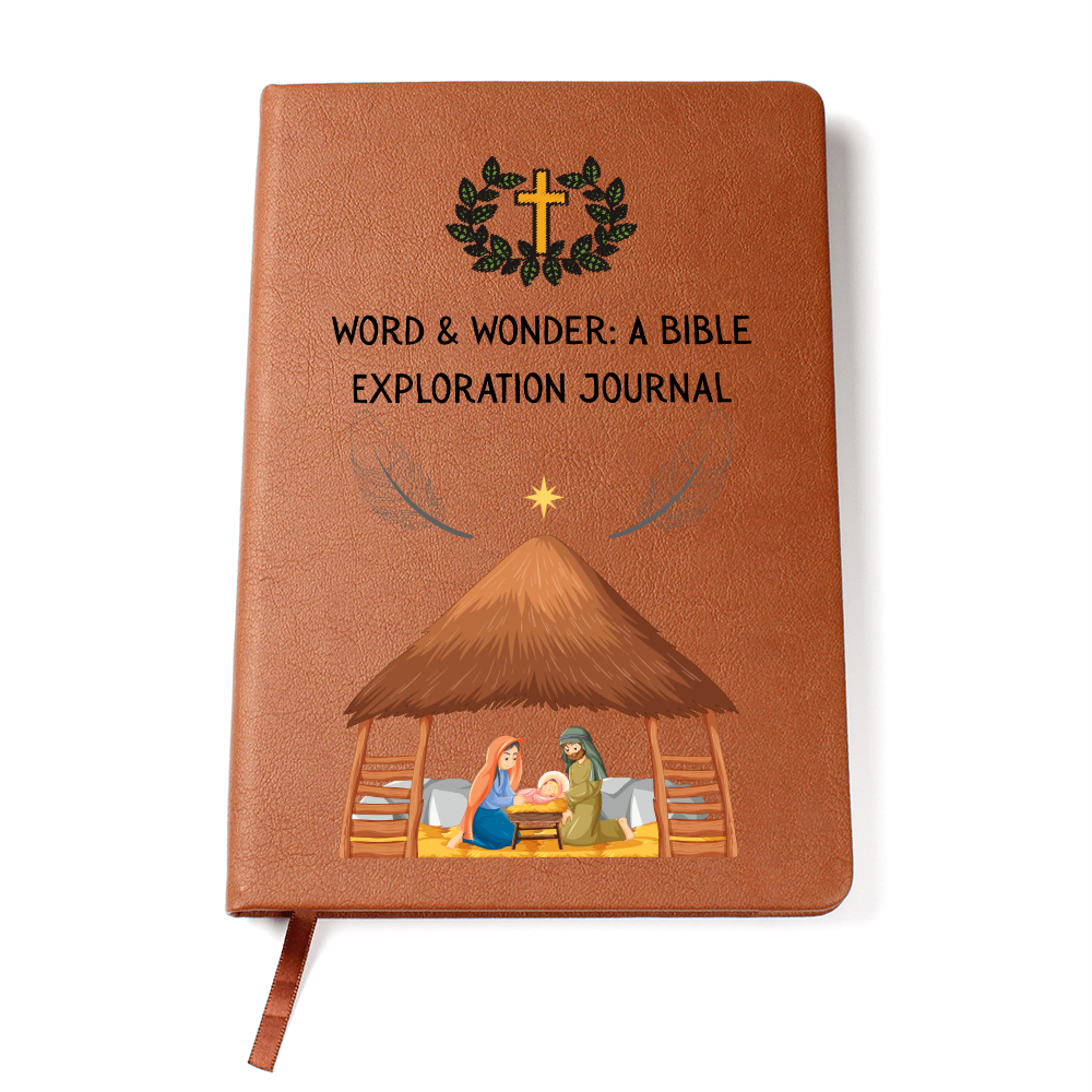 WORD & WONDER - A BIBLE EXPLORATION JOURNAL - LEATHER JOURNAL