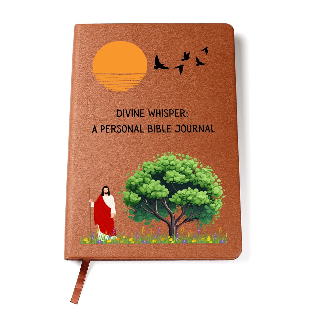 DIVINE WHISPER - A PERSONAL BIBLE JOURNAL - LEATHER JOURNAL