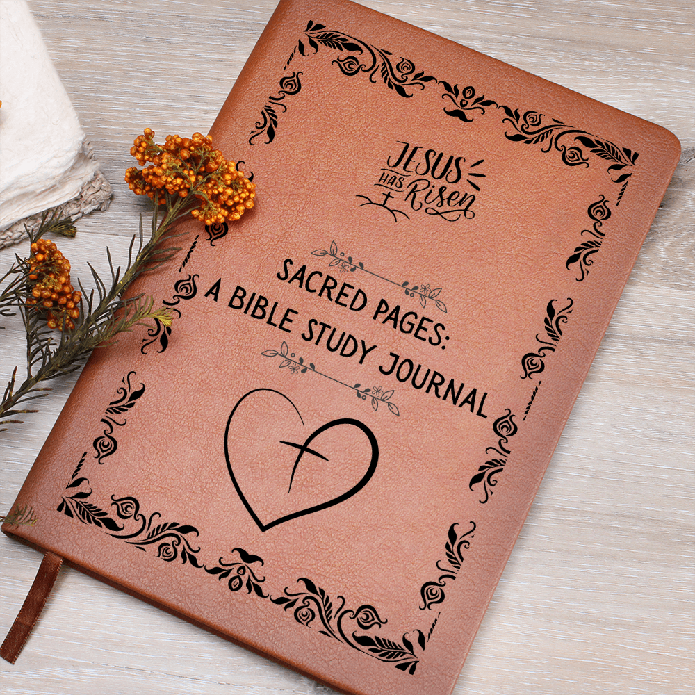 SACRED PAGES - A BIBLE STUDY JOURNAL - LEATHER JOURNAL
