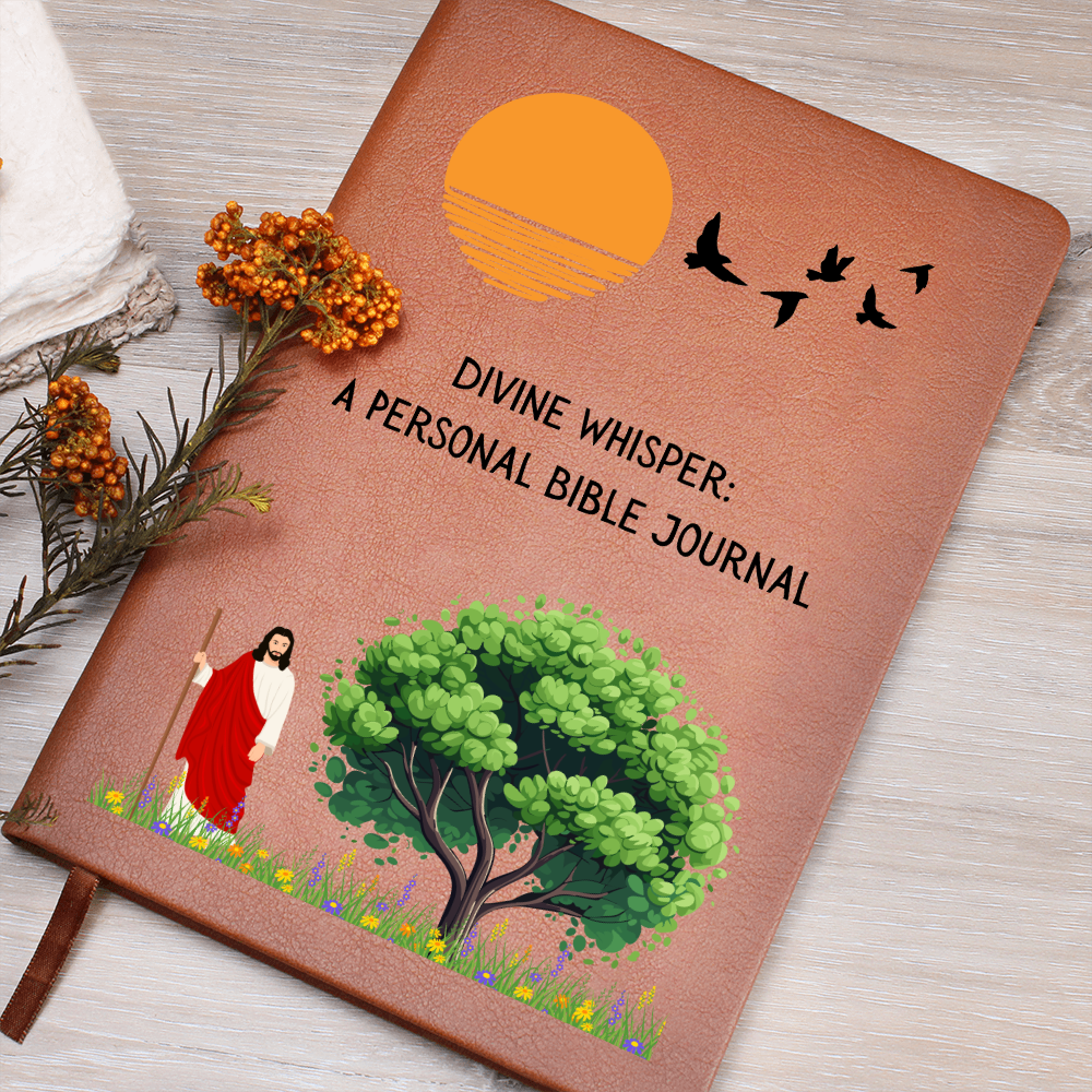 DIVINE WHISPER - A PERSONAL BIBLE JOURNAL - LEATHER JOURNAL