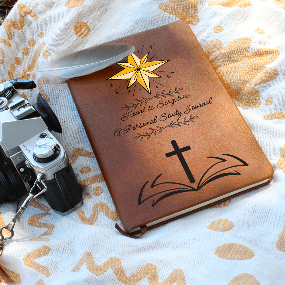 HEART TO SCRIPTURE - A PERSONAL STUDY JOURNAL - LEATHER JOURNAL