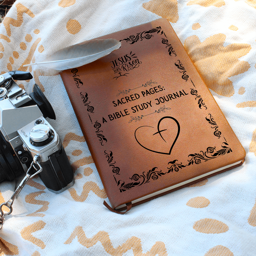 SACRED PAGES - A BIBLE STUDY JOURNAL - LEATHER JOURNAL