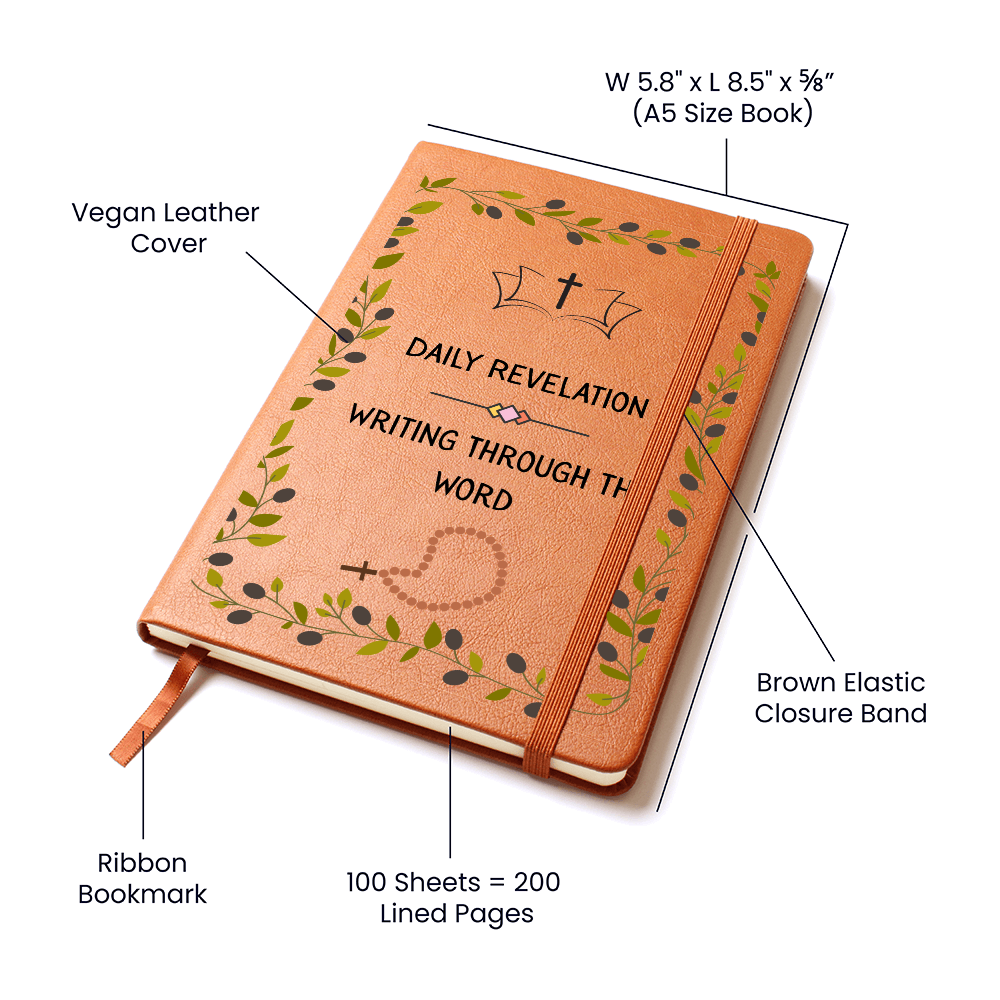 DAILY REVELATION - WRITING THROUGH THE WORD - LEATHER JOURNAL