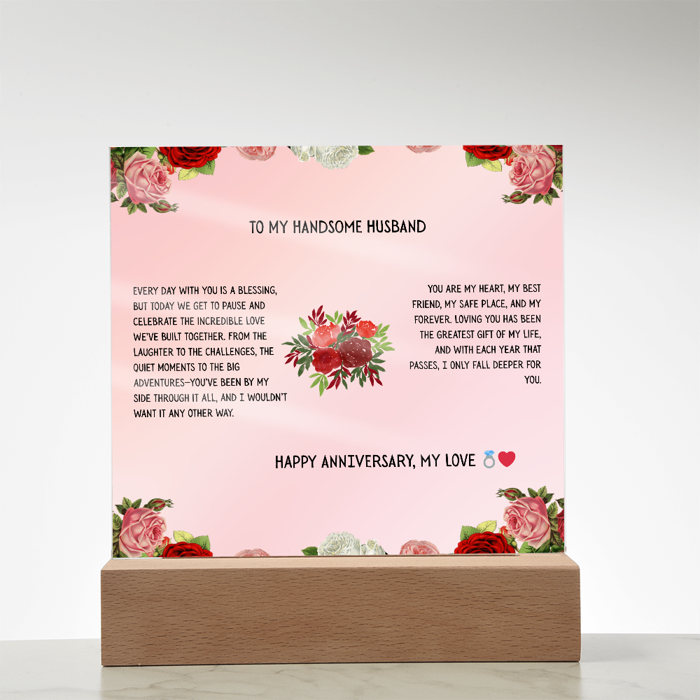 TO MY DAUGHTER - HAPPY BIRTHDAY - LOVE MOM - ACRYLLIC LED GIFT