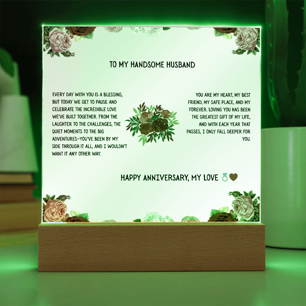 TO MY DAUGHTER - HAPPY BIRTHDAY - LOVE MOM - ACRYLLIC LED GIFT