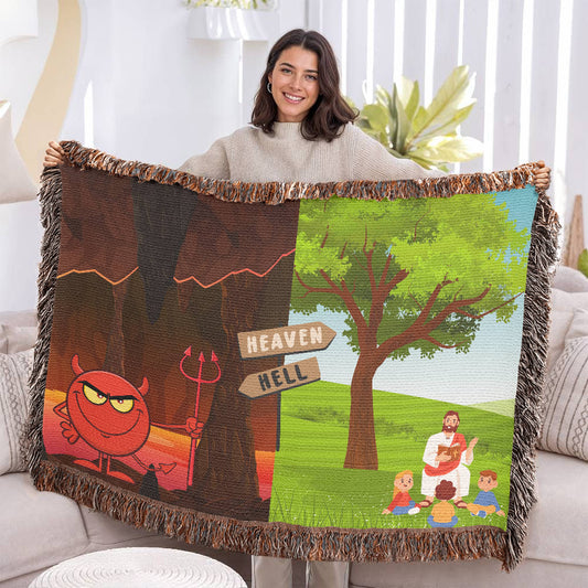 HEAVEN & HELL - WOVEN HEIRLOOM BLANKET
