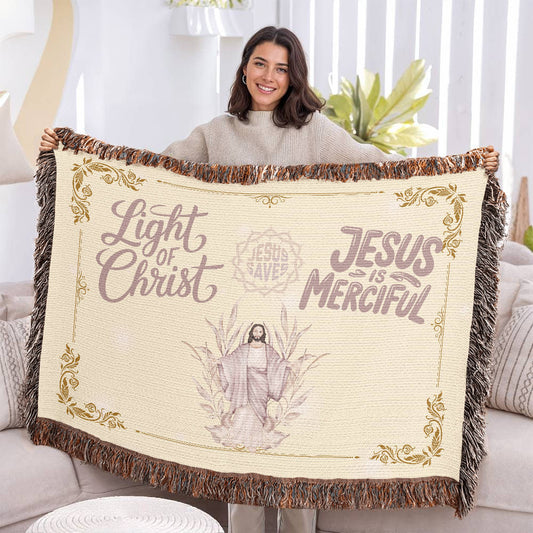 JESUS SAVES - WOVEN HEIRLOOM BLANKET