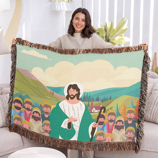 JESUS & HIS DISCIPLES - WOVEN HEIRLOOM BLANKET