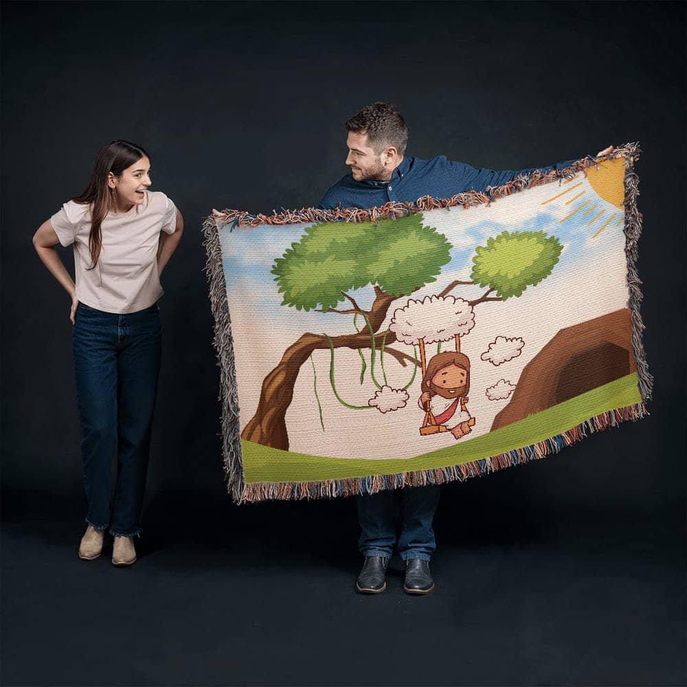 JESUS SWINGS - WOVEN HEIRLOOM BLANKET