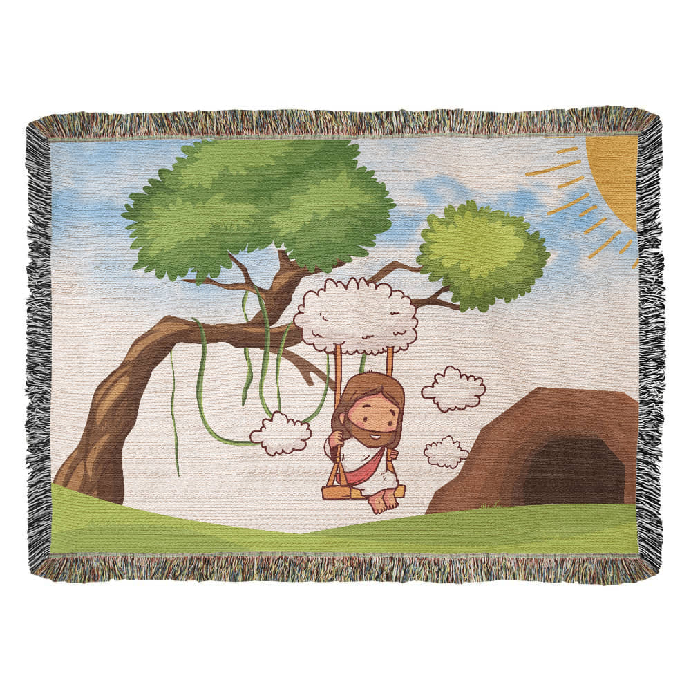 JESUS SWINGS - WOVEN HEIRLOOM BLANKET