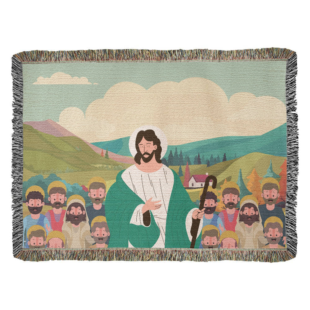 JESUS & HIS DISCIPLES - WOVEN HEIRLOOM BLANKET