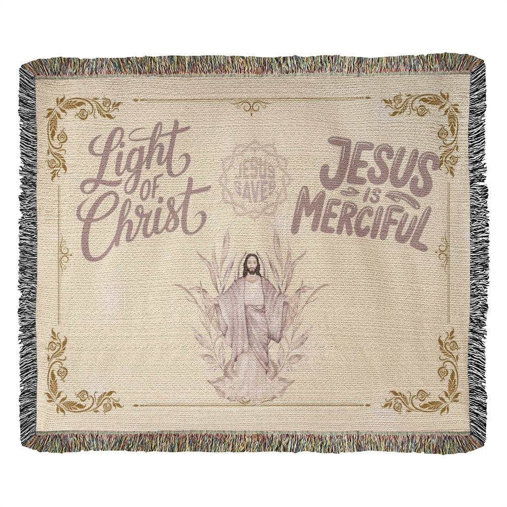 JESUS SAVES - WOVEN HEIRLOOM BLANKET