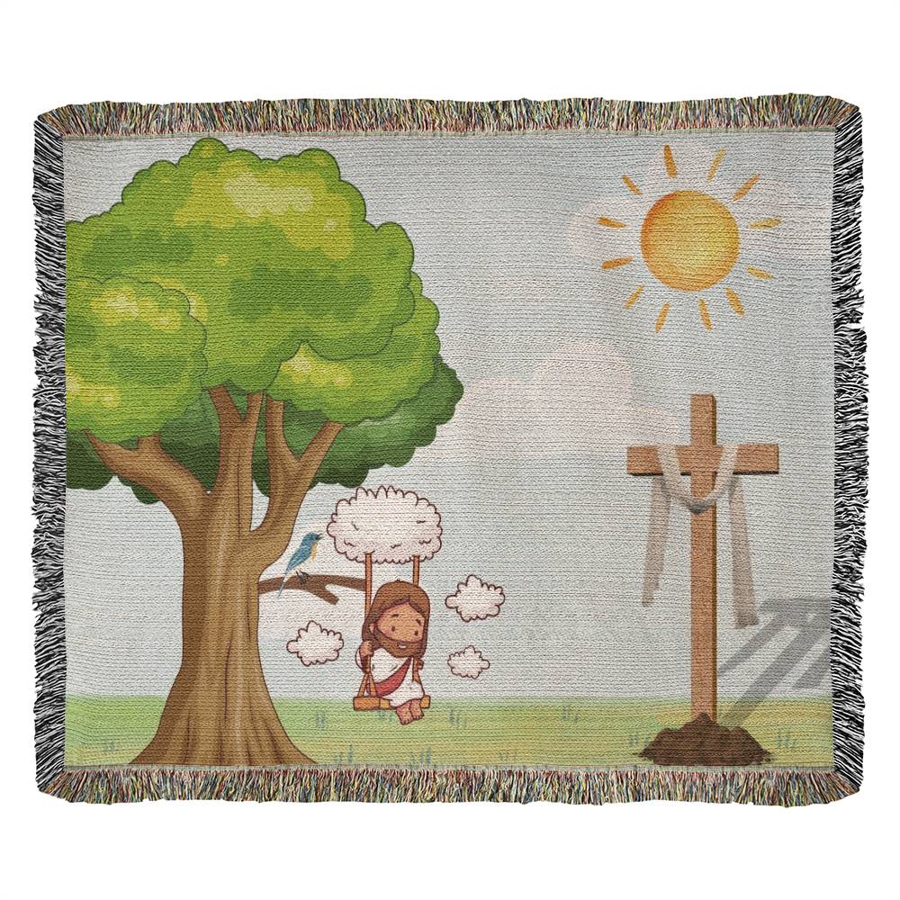 SWINGING JESUS - WOVEN HEIRLOOM BLANKET