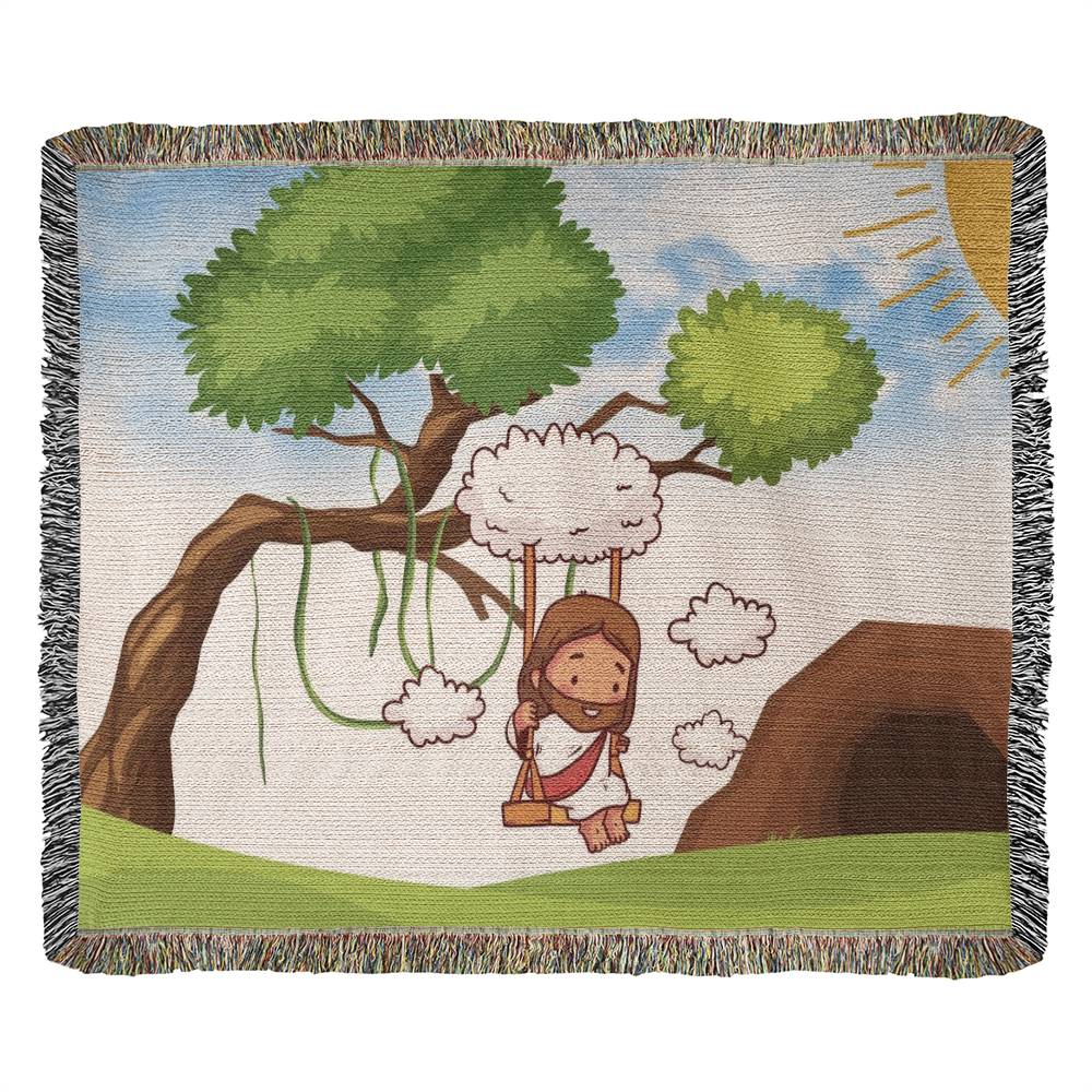 JESUS SWINGS - WOVEN HEIRLOOM BLANKET
