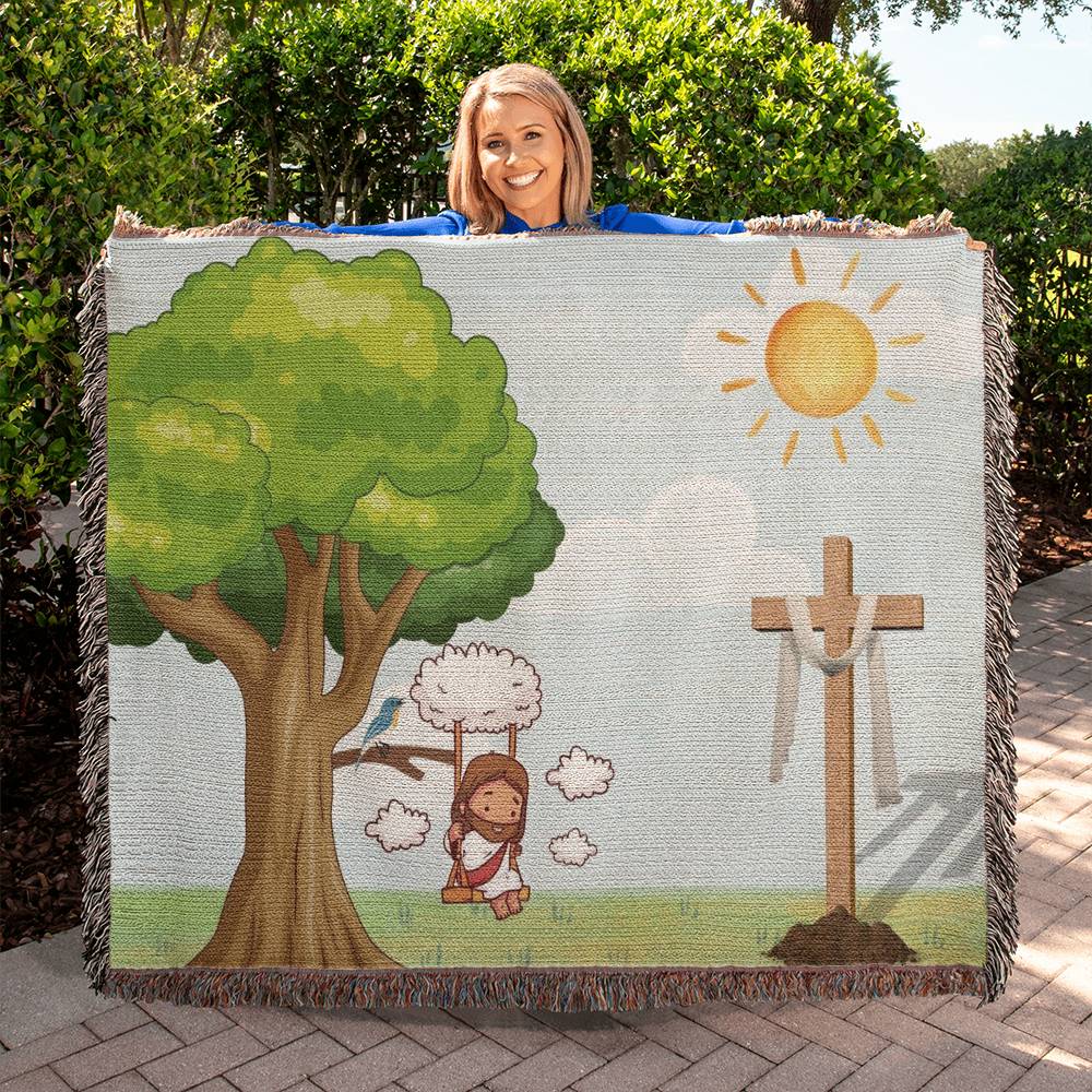 SWINGING JESUS - WOVEN HEIRLOOM BLANKET