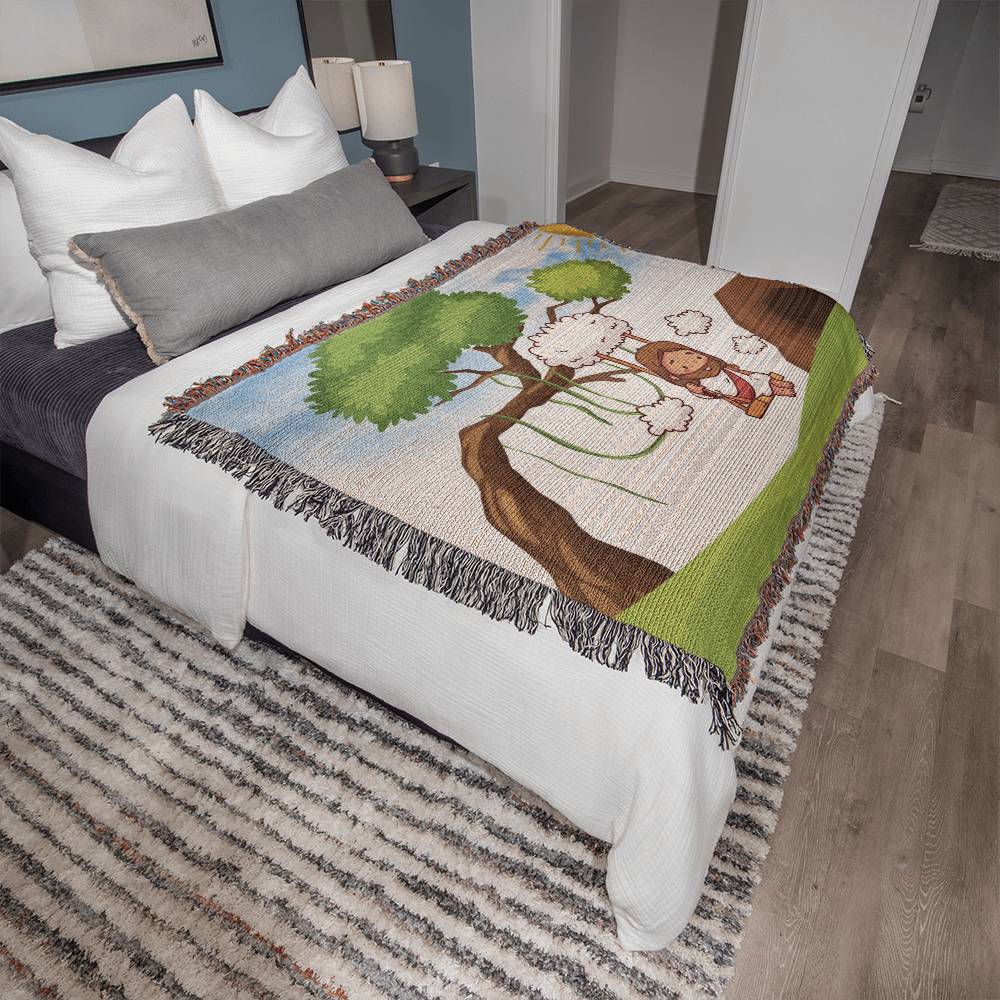 JESUS SWINGS - WOVEN HEIRLOOM BLANKET