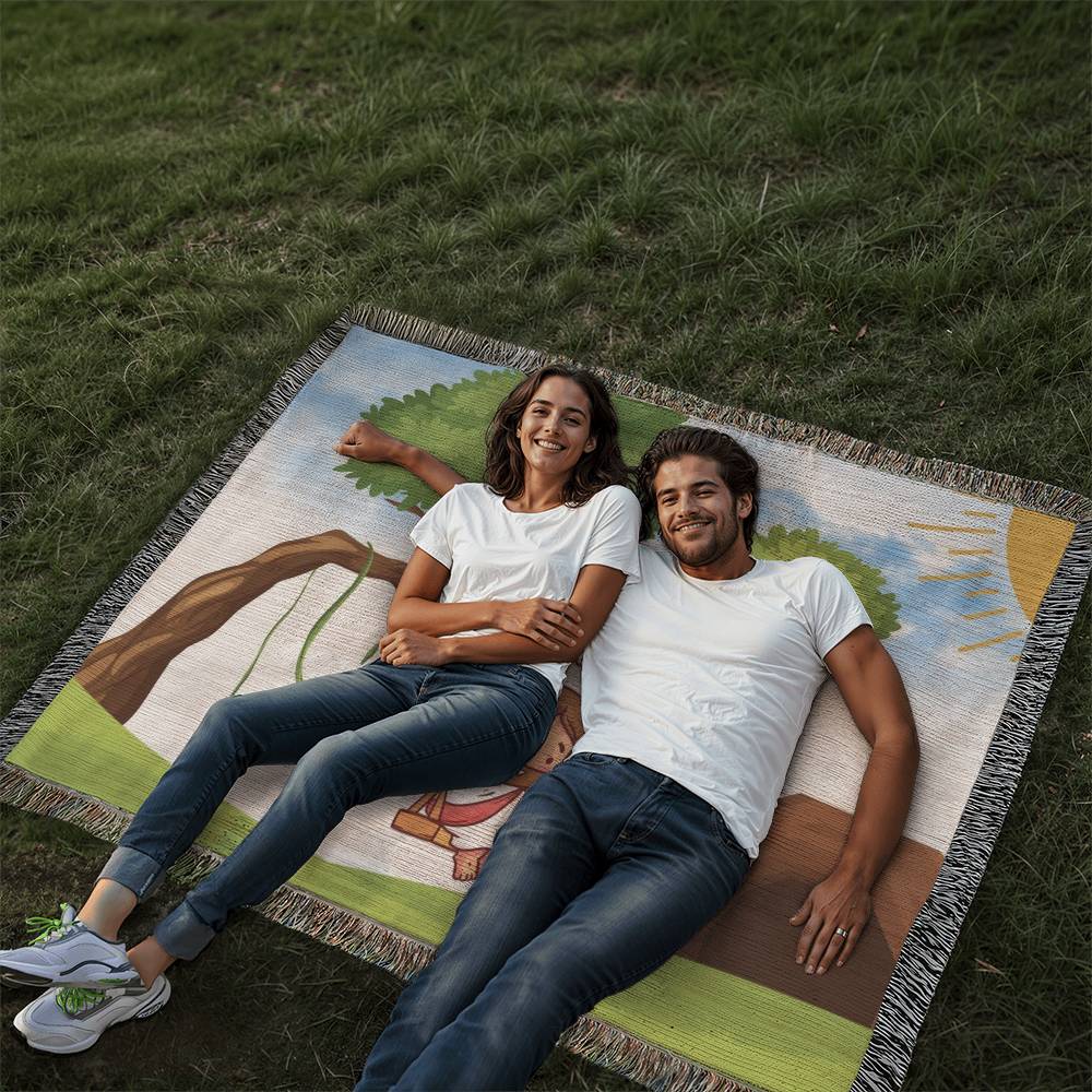 JESUS SWINGS - WOVEN HEIRLOOM BLANKET