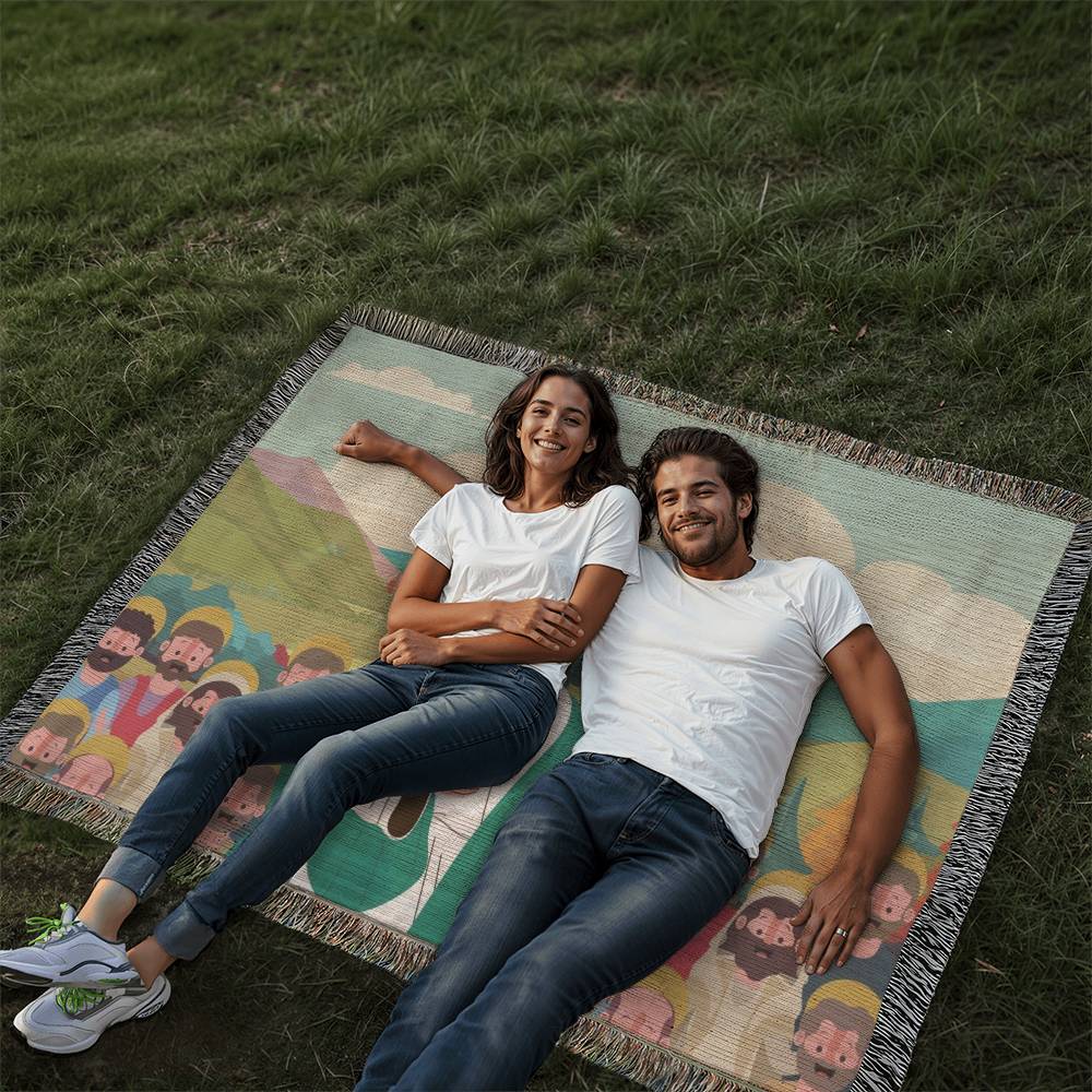 JESUS & HIS DISCIPLES - WOVEN HEIRLOOM BLANKET