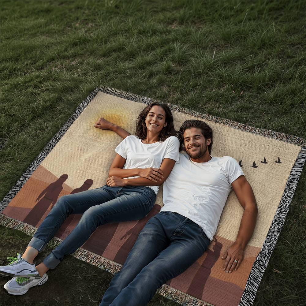 JESUS ASCENDING - WOVEN HEIRLOOM BLANKET