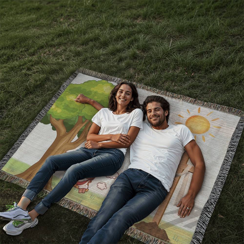SWINGING JESUS - WOVEN HEIRLOOM BLANKET