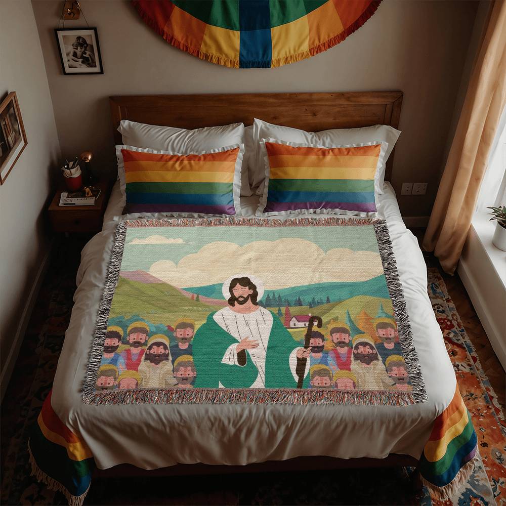 JESUS & HIS DISCIPLES - WOVEN HEIRLOOM BLANKET