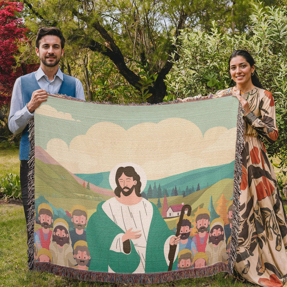 JESUS & HIS DISCIPLES - WOVEN HEIRLOOM BLANKET